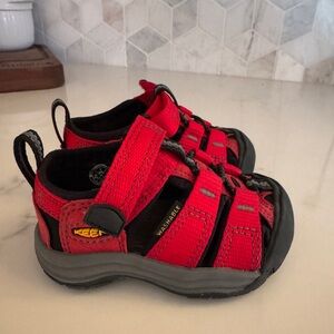 KEEN Toddler Red Sandals New